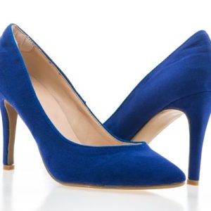 Royal Blue Suede Stilettos