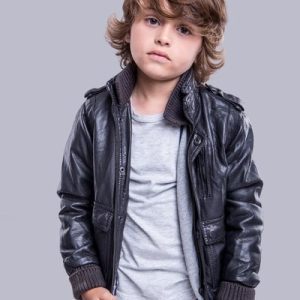 Mini Moto Faux Leather Jacket