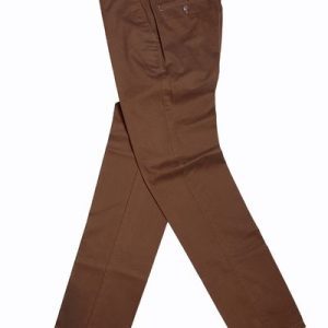 Slim Fit Chino Pants - Rust Brown