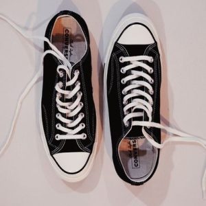 Classic Black Canvas Sneakers
